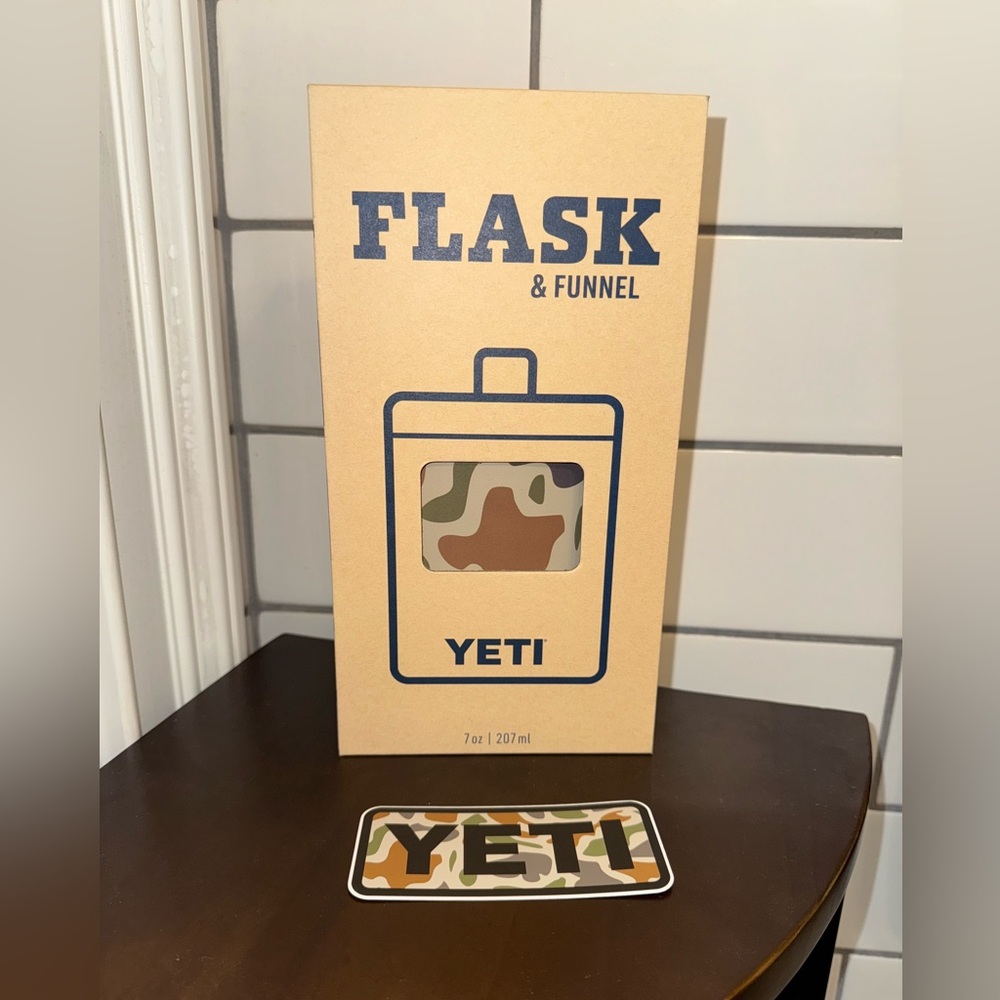 YETI Camo flask 7oz rare limited edition